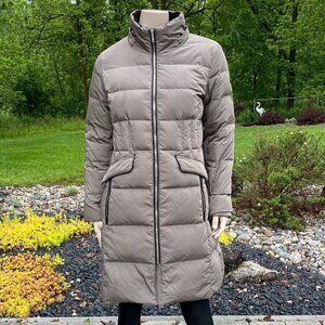 DKNY Down Taupe Puffer Coat Sz S/M​​​​​​​​​​
